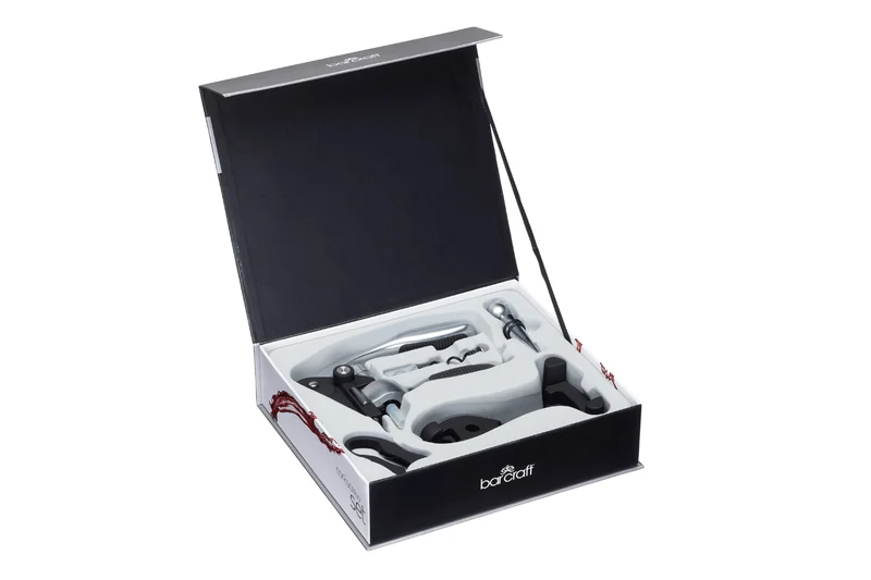 Coffret à vin BarCraft en acier inoxydable 5 pièces