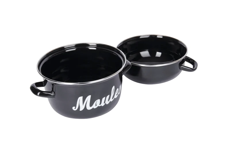 Marmite à moules KitchenCraft World of Flavors en acier émaillé