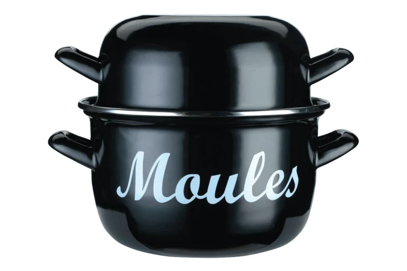 Marmite à moules KitchenCraft World of Flavors en acier émaillé