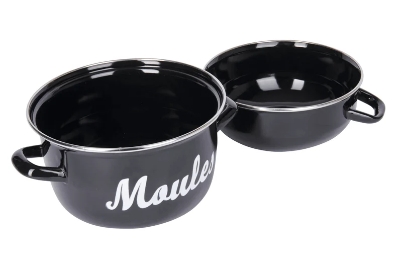 Marmite à moules KitchenCraft World of Flavors en acier émaillé