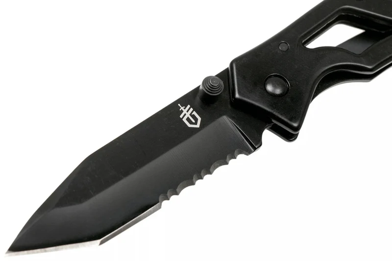 Couteau pliant Gerber Paraframe I Tanto GE003628 manche squelette en acier inox noir 10,5cm