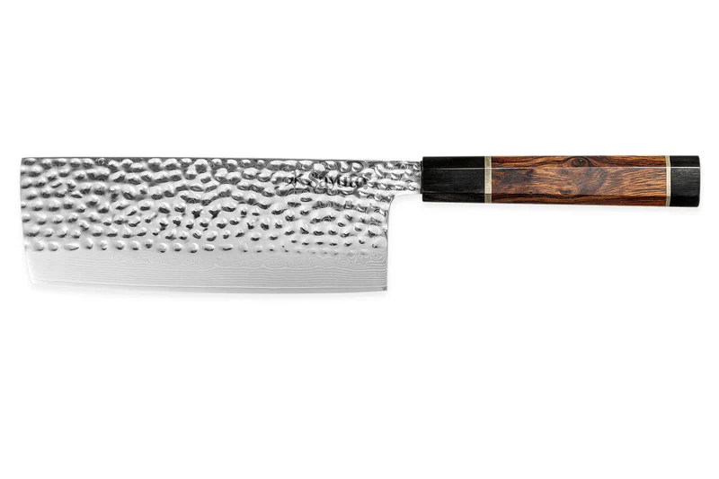 Couteau nakiri Sayuto Desert Damas martelé 17cm