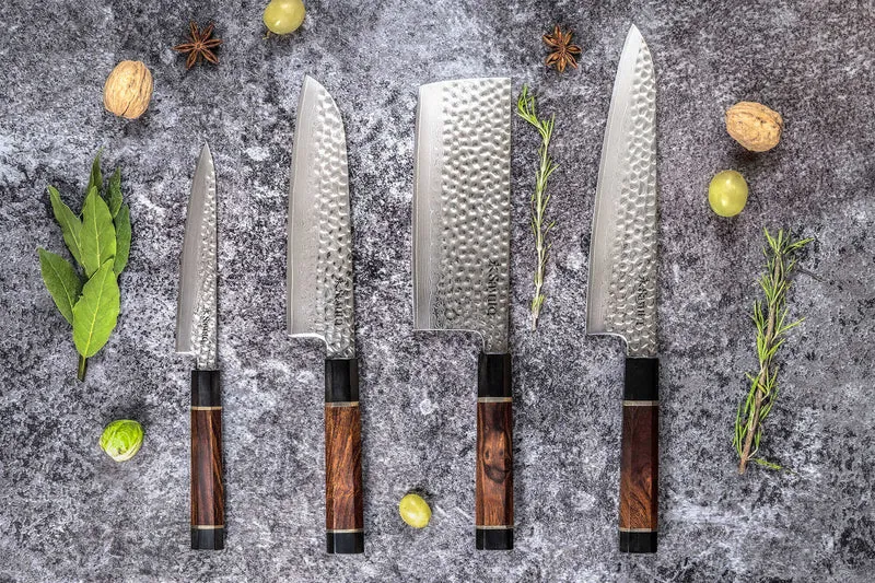 Couteau santoku Sayuto Desert Damas martelé 18cm
