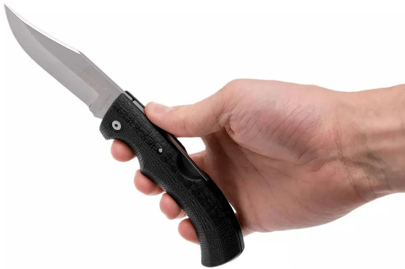 Couteau pliant Gerber Gator GE003660 manche en nylon/fibres de verre noir 12cm motif alligator + Étui