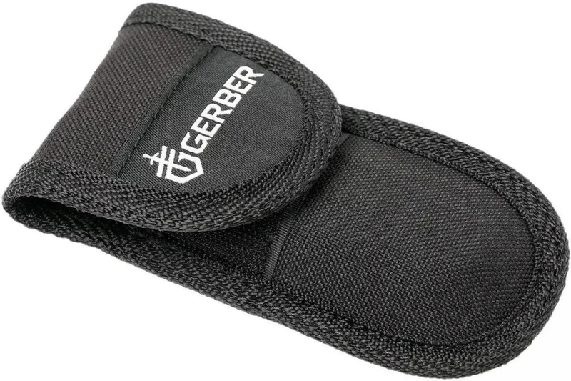 Couteau pliant Gerber Gator GE003660 manche en nylon/fibres de verre noir 12cm motif alligator + Étui