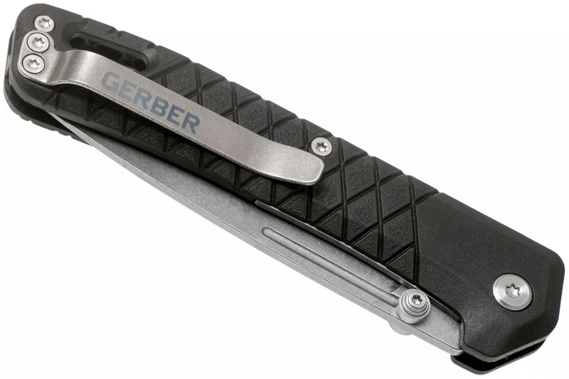 Couteau pliant Gerber Zilch GE001879 manche en nylon / fibres de verre noir 10,3cm