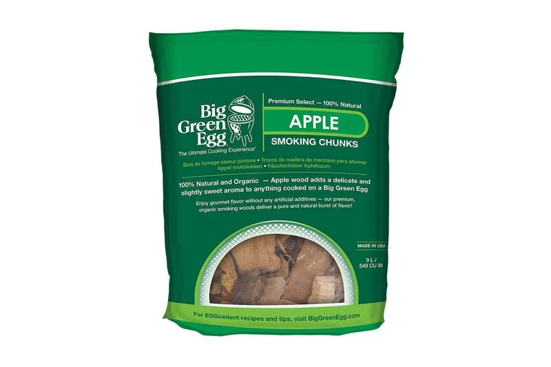Sachet de morceaux de bois de pommier Big Green Egg 9L - Idéal fumage
