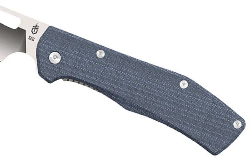 Couteau pliant Gerber New Flatiron GE001795 manche en micarta bleu 11,9cm