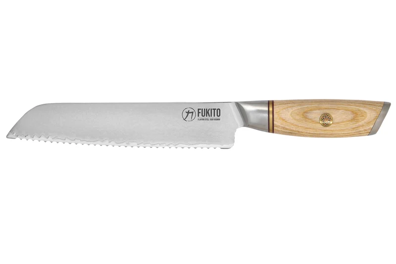 Couteau à pain Fukito Pakka San Mai 21cm