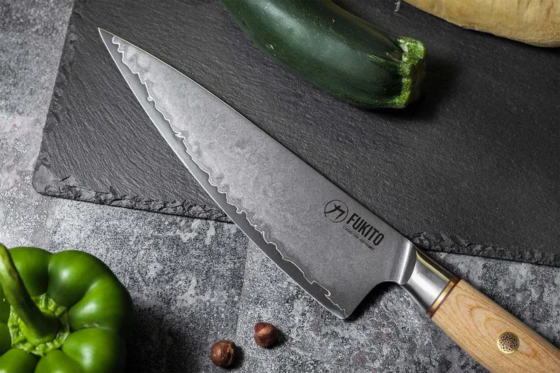 Couteau de chef Fukito Pakka San Mai 21cm