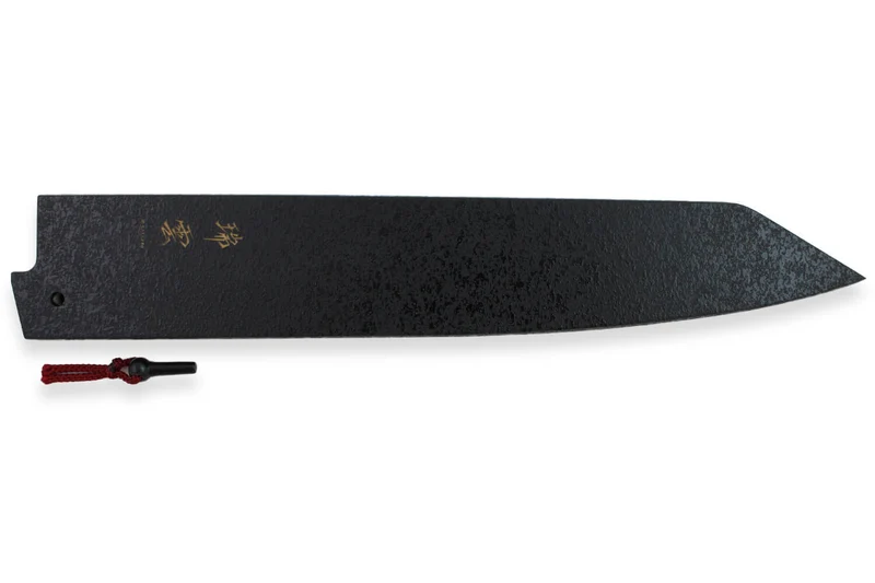 Protège-lame Kanetsugu Saya en bois de magnolia pour couteau Sujihiki Zuiun