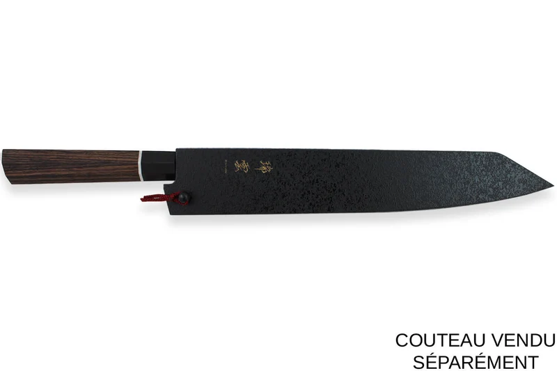 Protège-lame Kanetsugu Saya en bois de magnolia pour couteau Sujihiki Zuiun