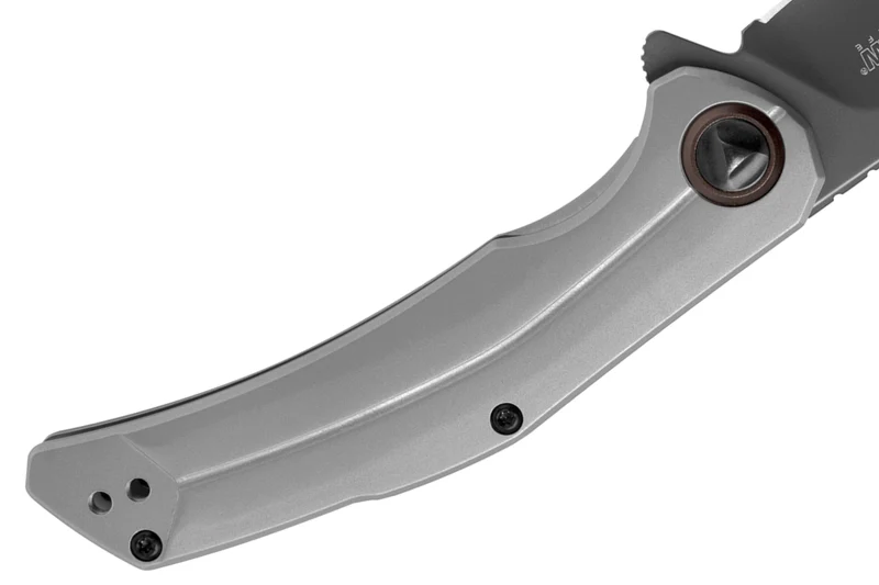 Couteau pliant Kershaw Believer KS.2070 manche en acier inox gris 10,7cm + clip de poche réversible