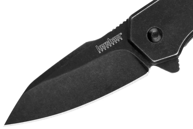 Couteau pliant Kershaw Gravel KS.2065 manche en acier à la finition blackwashed 8,9cm