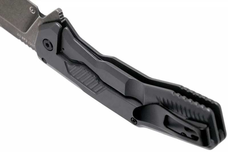 Couteau pliant Kershaw Cannonball KS.2061 blackwash manche en acier gris 11,4cm
