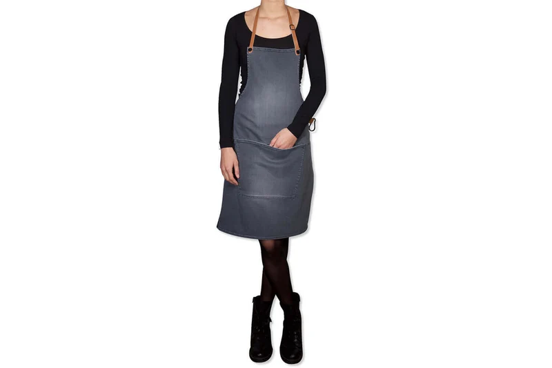 Tablier de barbecue DutchDeluxes en coton et cuir