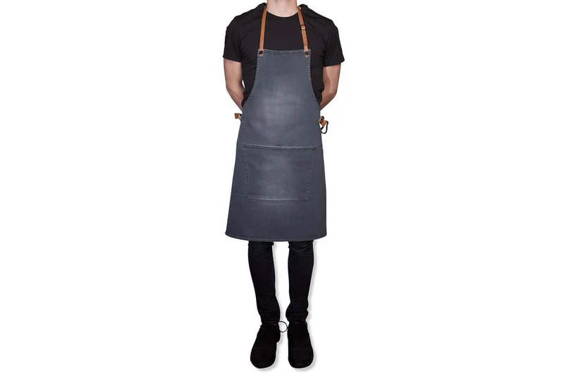 Tablier de barbecue DutchDeluxes en coton et cuir