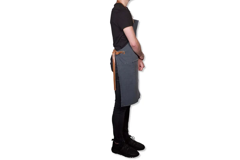 Tablier de barbecue DutchDeluxes en coton et cuir