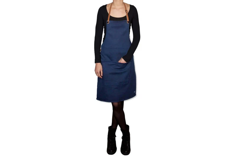 Tablier de barbecue DutchDeluxes en coton et cuir