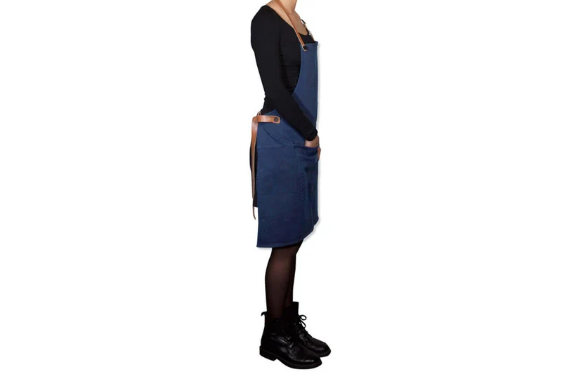 Tablier de barbecue DutchDeluxes en coton et cuir