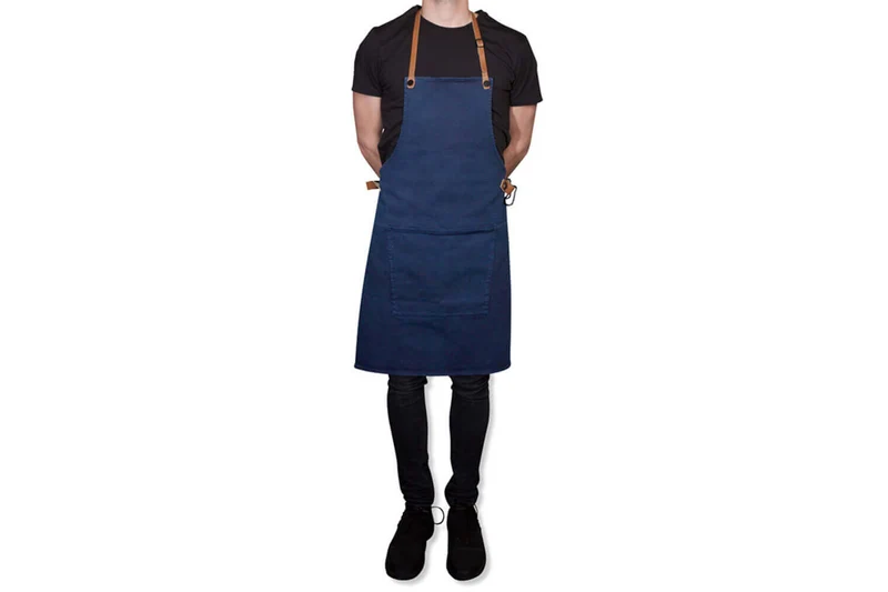 Tablier de barbecue DutchDeluxes en coton et cuir