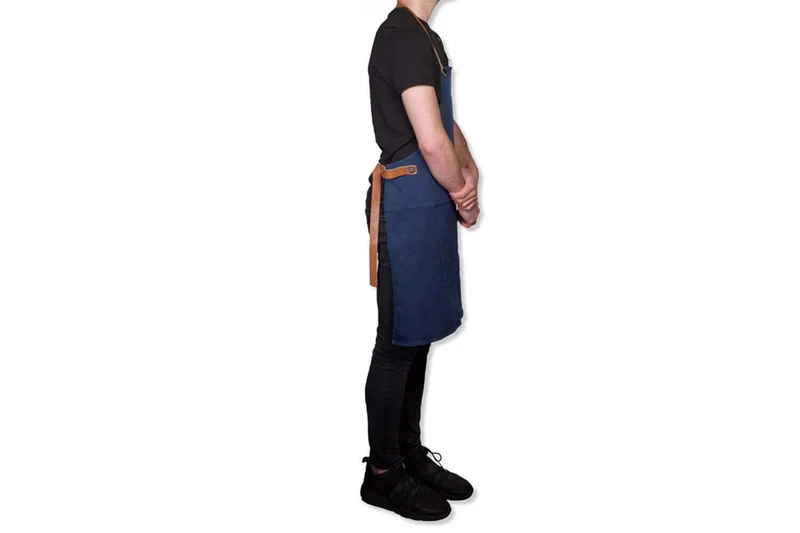 Tablier de barbecue DutchDeluxes en coton et cuir