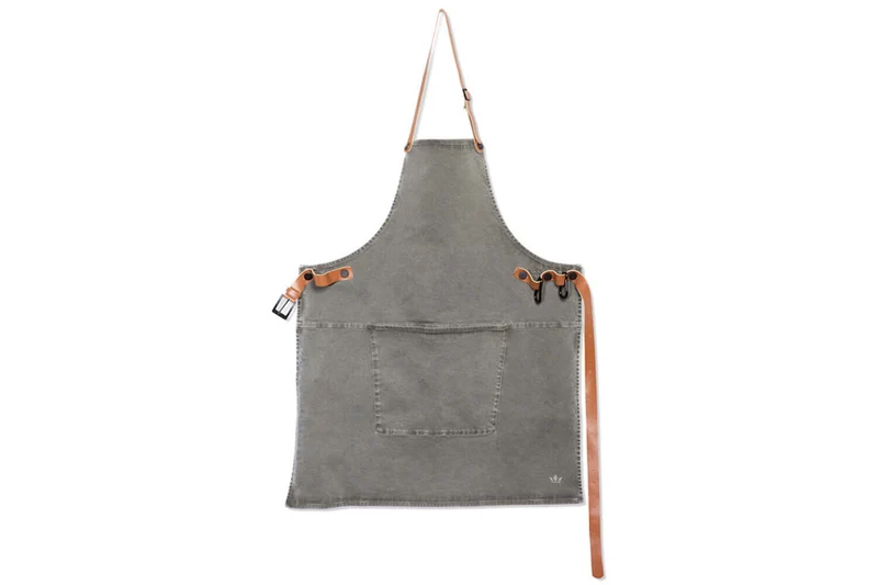 Tablier de barbecue DutchDeluxes en coton et cuir