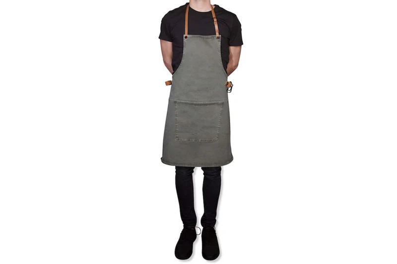 Tablier de barbecue DutchDeluxes en coton et cuir