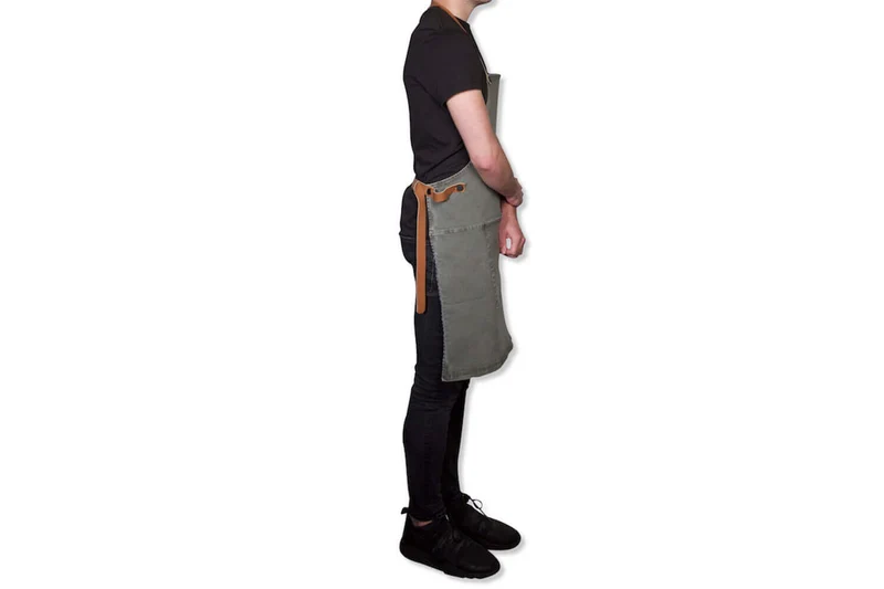 Tablier de barbecue DutchDeluxes en coton et cuir