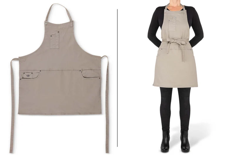 Tablier de cuisine femme DutchDeluxes en coton avec 5 poches