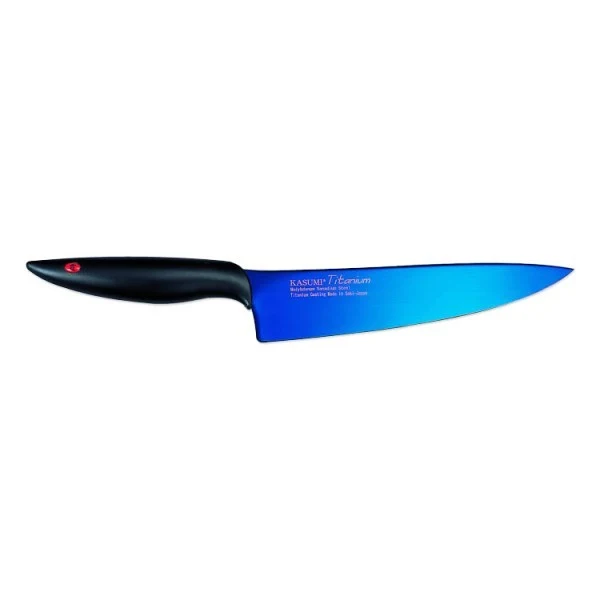 Couteau de chef Kasumi Titanium bleu lame 20cm