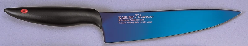 Couteau de chef Kasumi Titanium bleu lame 20cm