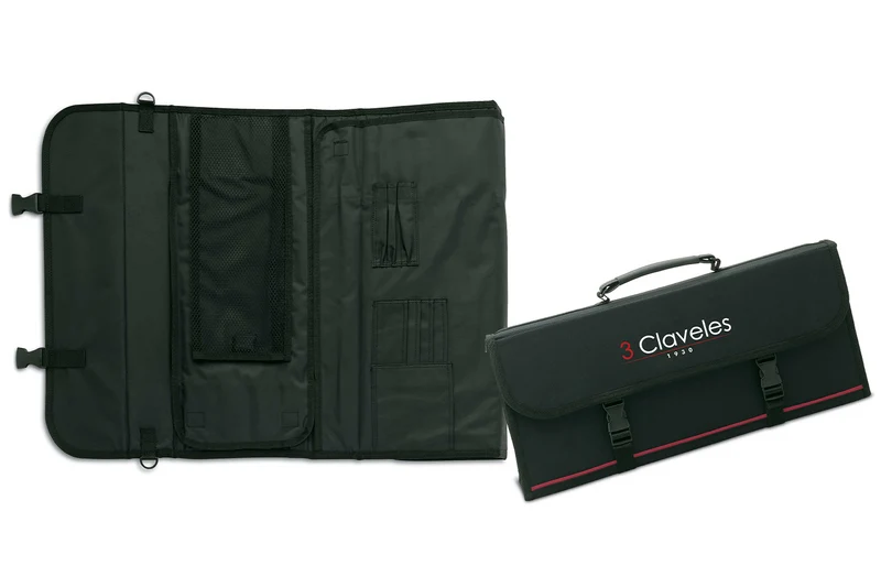 Malette nylon rigide pour 17 couteaux et accessoires 3 Claveles