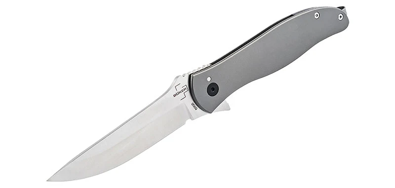 Couteau Gris Full Acier The Escort Böker Plus