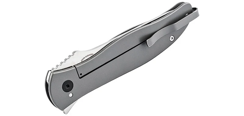 Couteau Gris Full Acier The Escort Böker Plus