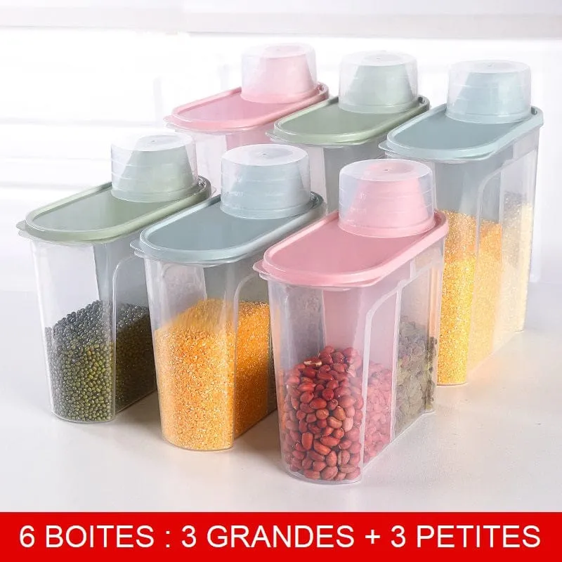 Boites de conservation des ingrédients