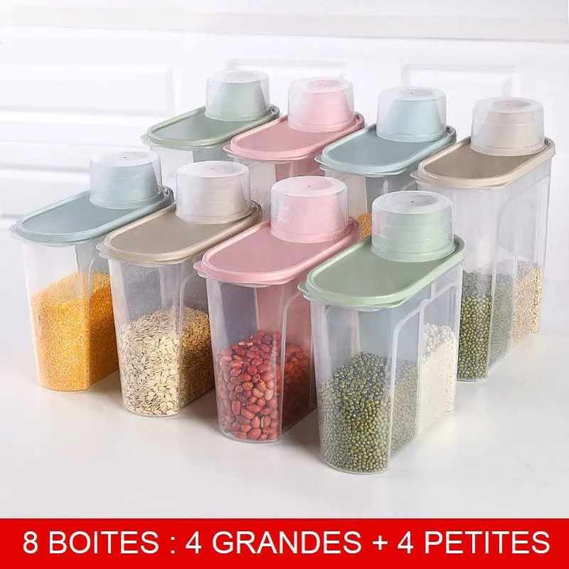 Boites de conservation des ingrédients