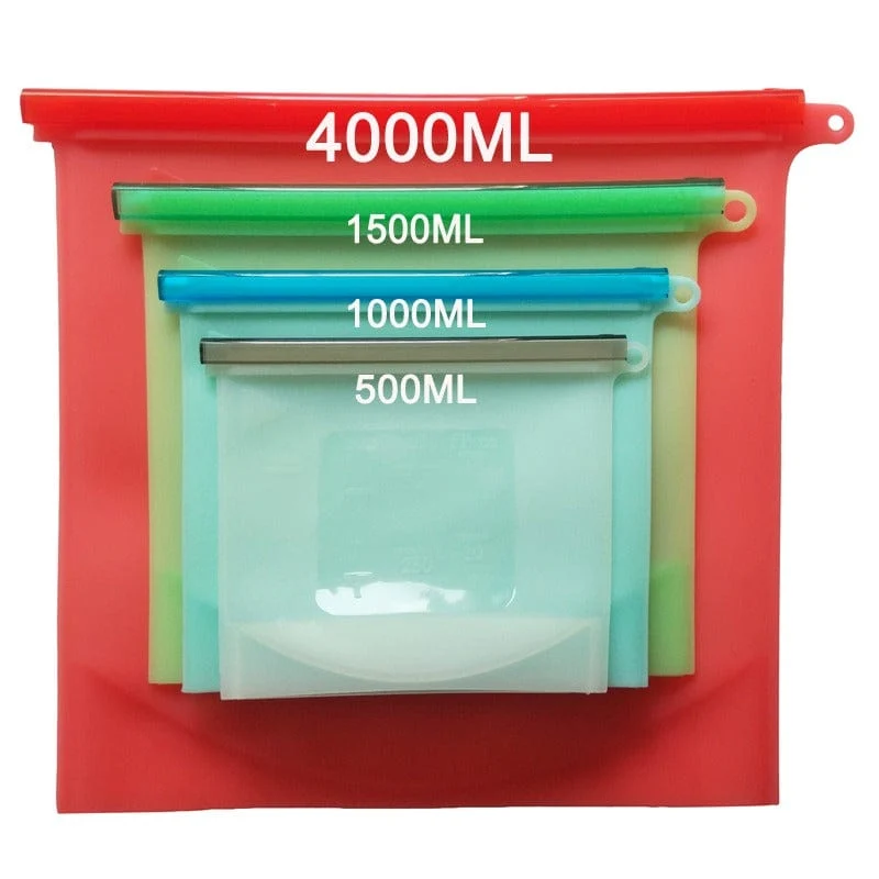 Sachets pour Congélation en silicone (réutilisables)