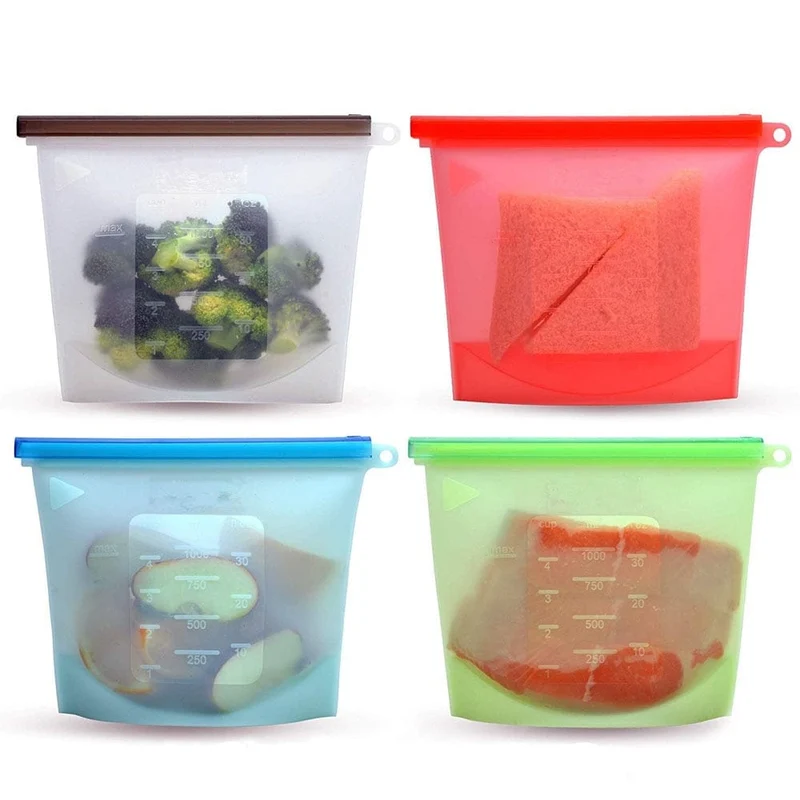 Sachets pour Congélation en silicone (réutilisables)