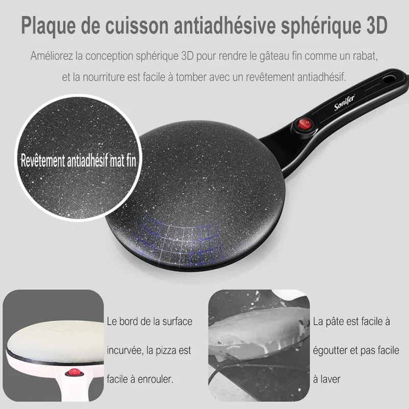 Crêpière électrique pour des crêpes parfaites