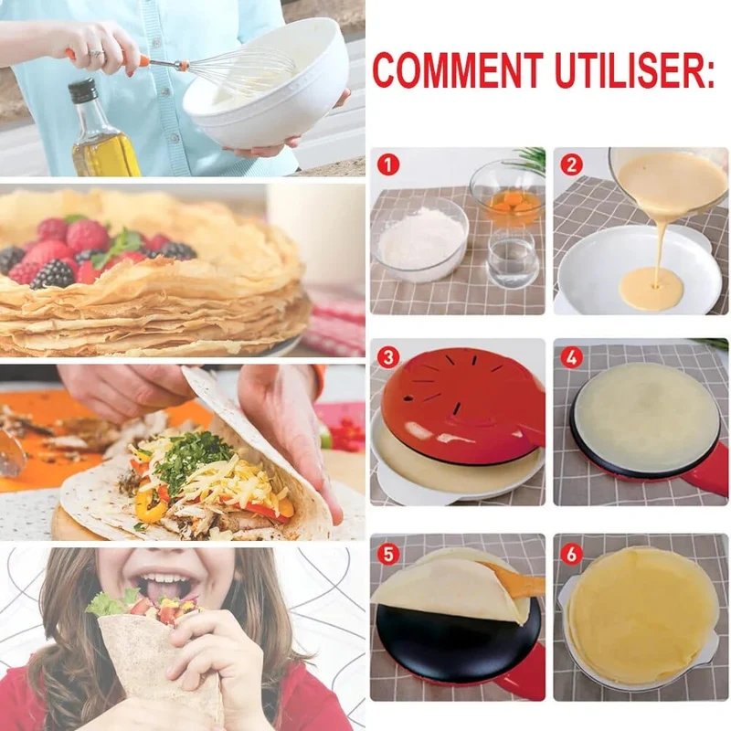 Crêpière électrique pour des crêpes parfaites