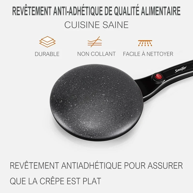 Crêpière électrique pour des crêpes parfaites