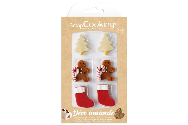 Décors Scrapccoking Sweet Xmas en pâte d'amande
