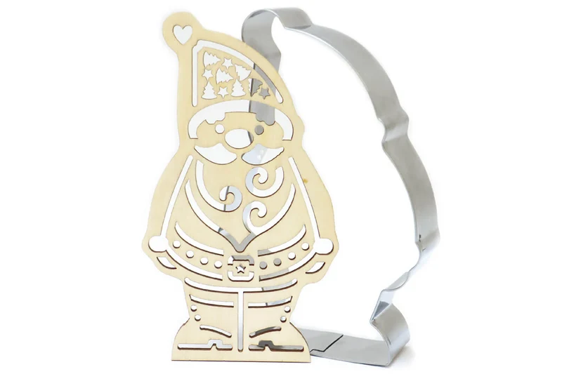 Emporte pièce Scrapcooking Père Noël + embosseur en bois