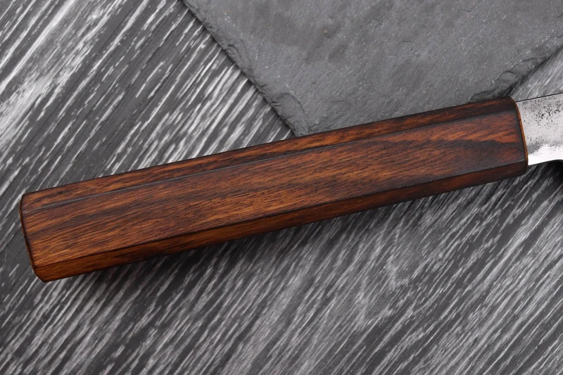 Couteau de chef 24cm japonais artisanal Hado Kirisame Shirogami