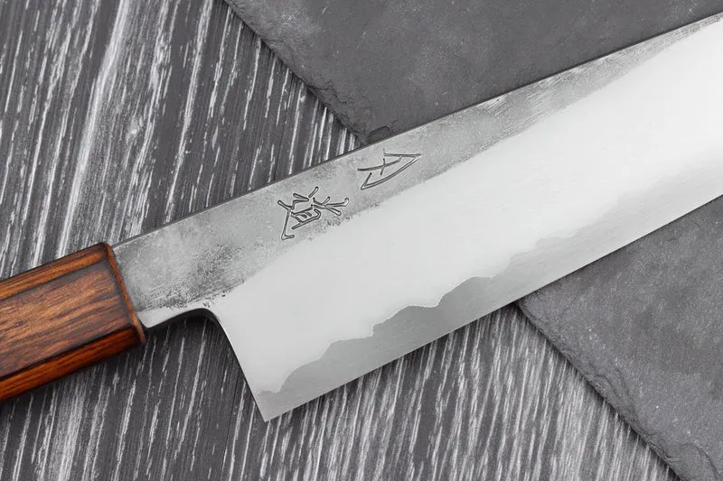 Couteau de chef 21cm japonais artisanal Hado Kirisame Shirogami