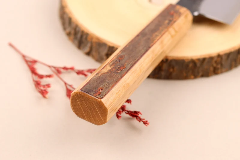 Couteau ko bunka 13,5cm japonais artisanal Hado Sumi B1D manche en cerisier