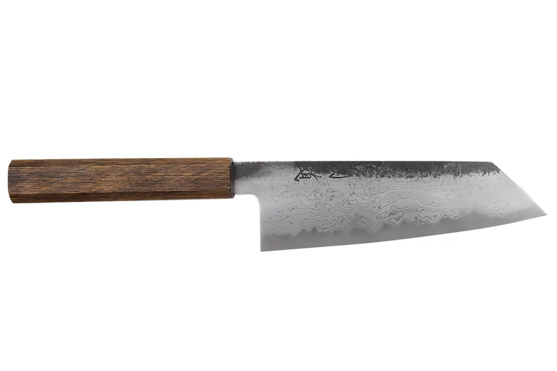 Couteau bunka 18cm japonais artisanal Hado Sumi B1D manche en chêne