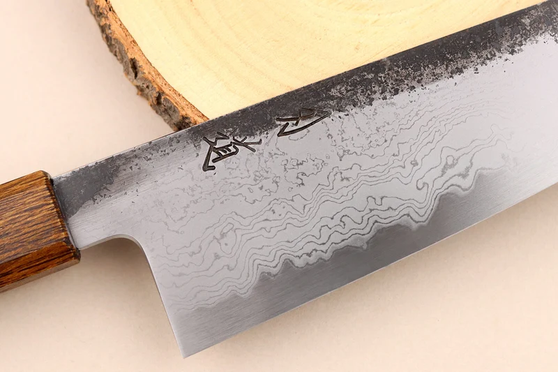 Couteau bunka 18cm japonais artisanal Hado Sumi B1D manche en chêne