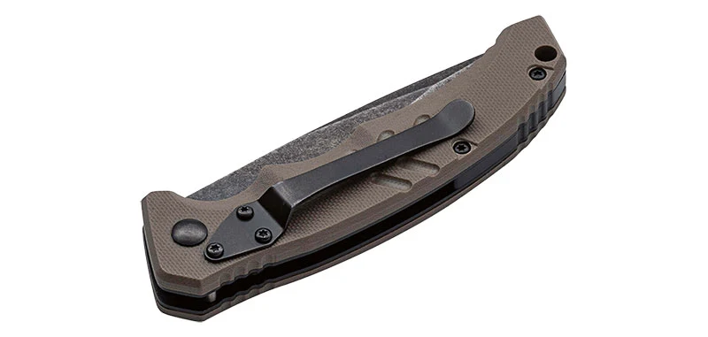 Couteau Automatique marron Intention II Coyote Böker Plus